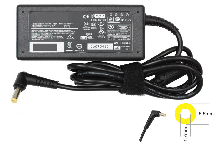 Cardador para Laptop compatible Acer 19v 3.42A 65W