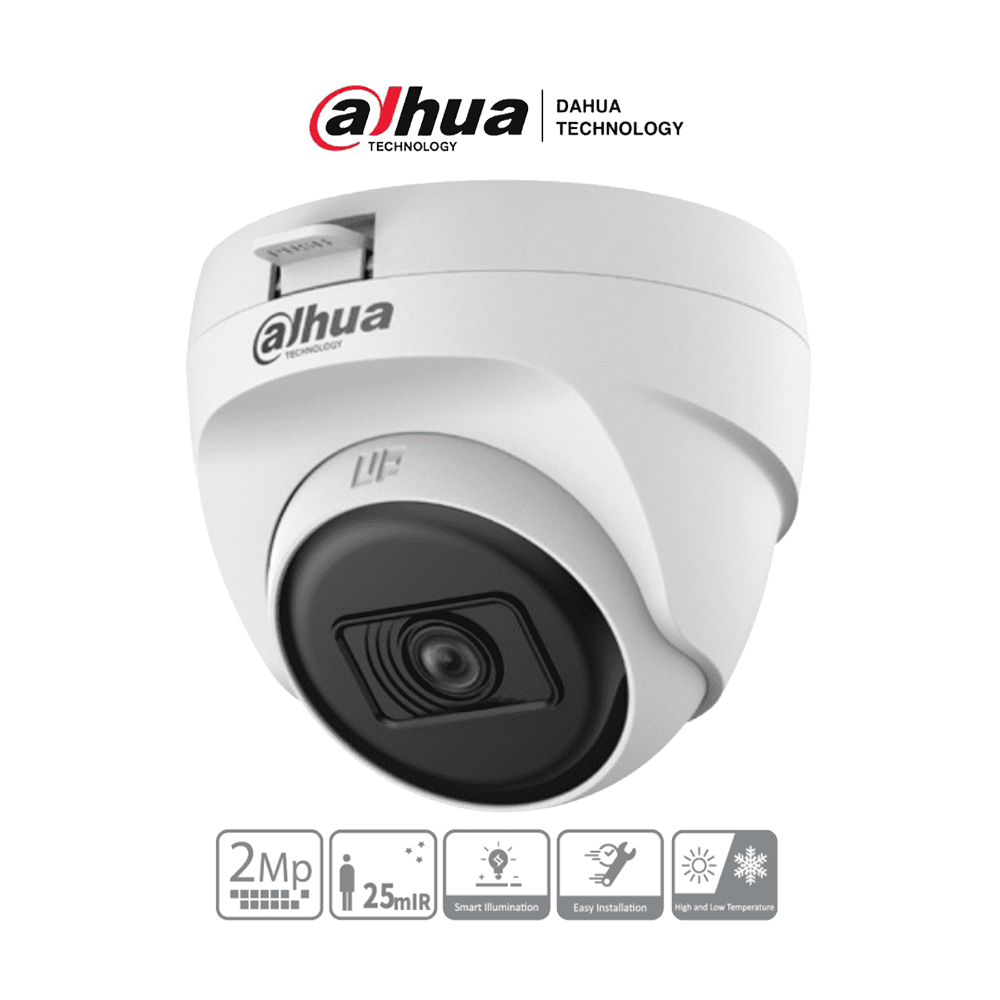 Cámara Domo de 2 Megapixeles Lente 2.8 mm 100 Grados de Apertura