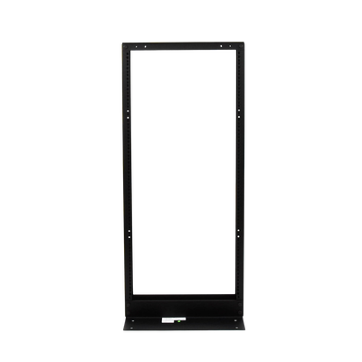 Rack de 2 Postes, Estándar 19", 24 Unidades, Fabricado en Acero, Base "L" para Anclar a Piso.