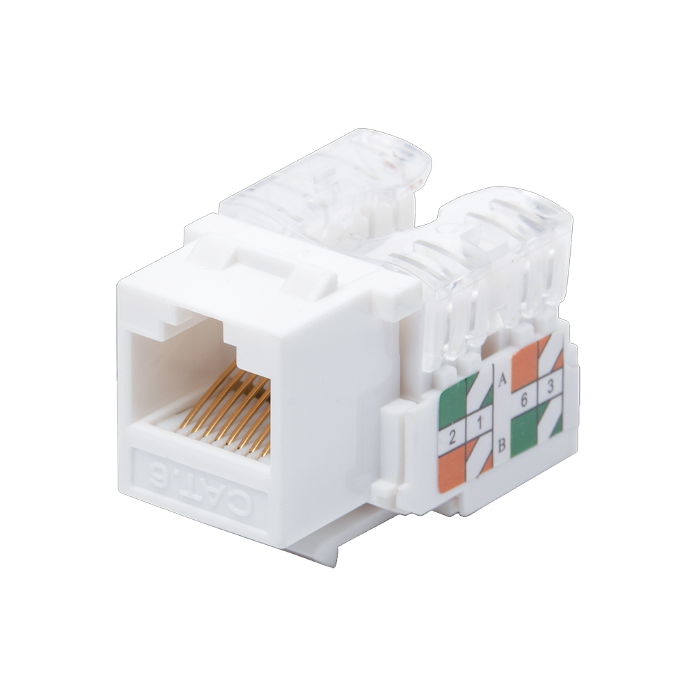 Módulo Jack 110 Cat6, Keystone para faceplate - Color Blanco