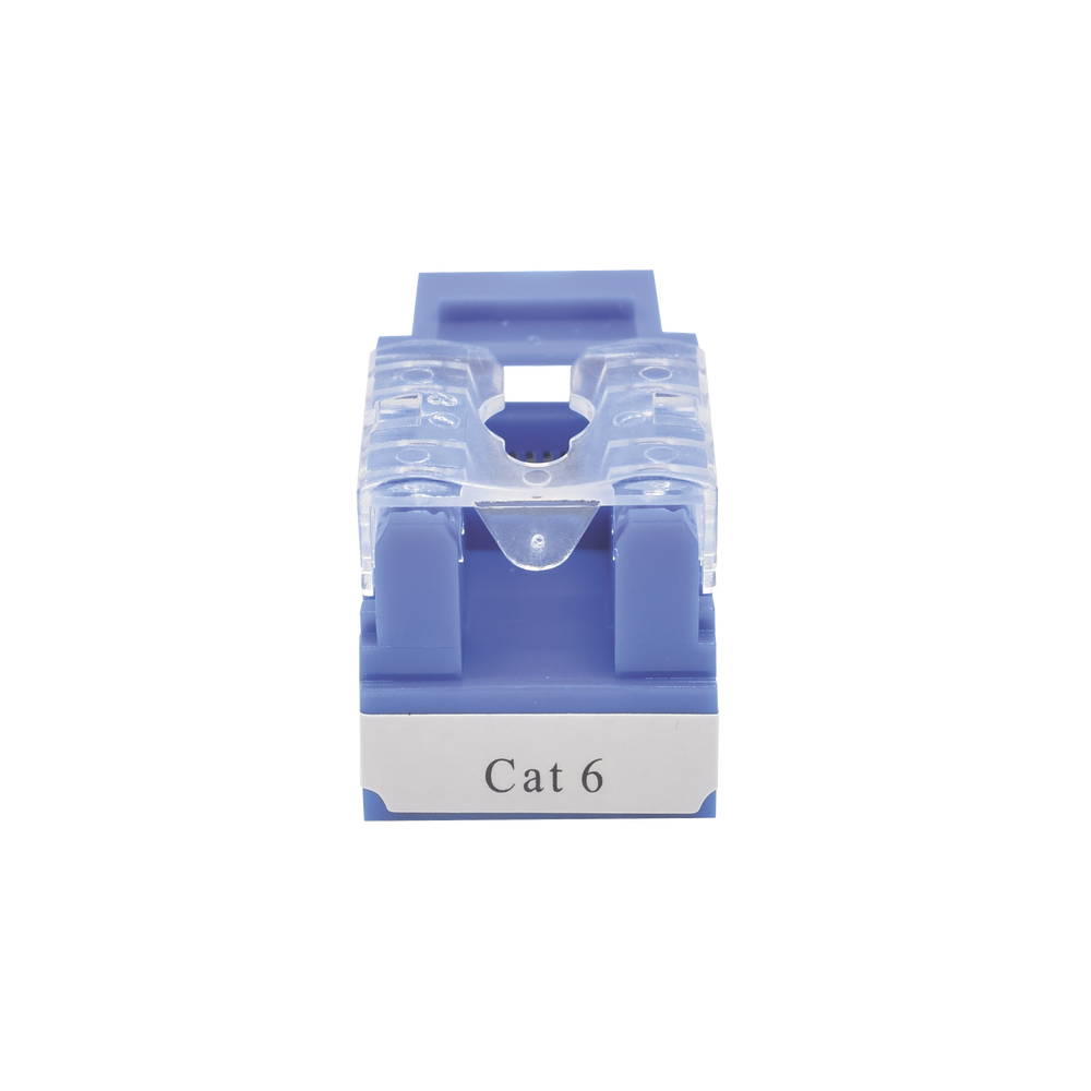 Módulo Jack 110 Cat6, Keystone para faceplate - Color Azul