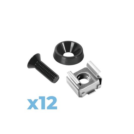 Tuercas Enjauladas para Rack Juego de 12 pzas