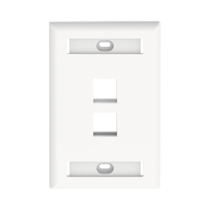 Placa Panduit de 2 ventanas tipo keystone