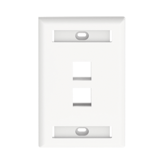 Placa Panduit de 2 ventanas tipo keystone