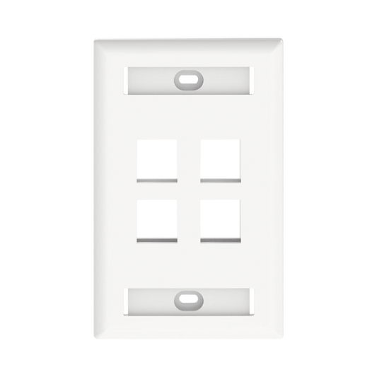 Placa Panduit de 4 ventanas tipo keystone