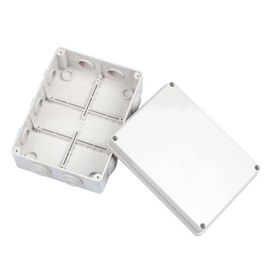 Caja Derivación-Conexión de Plástico (140 X 190 X 76 mm) con 10 Glándulas de Goma