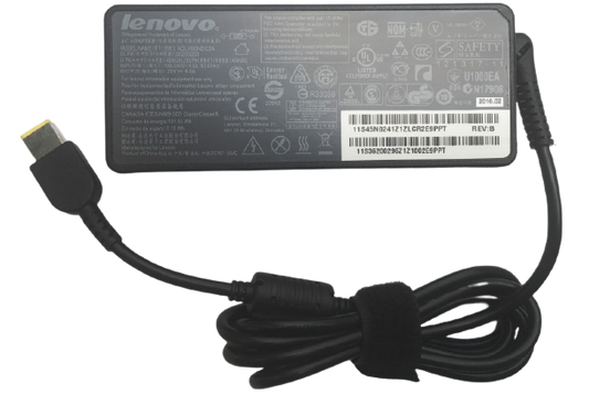 Cargador Lenovo  20V 4.5A Punta rectangular 90W