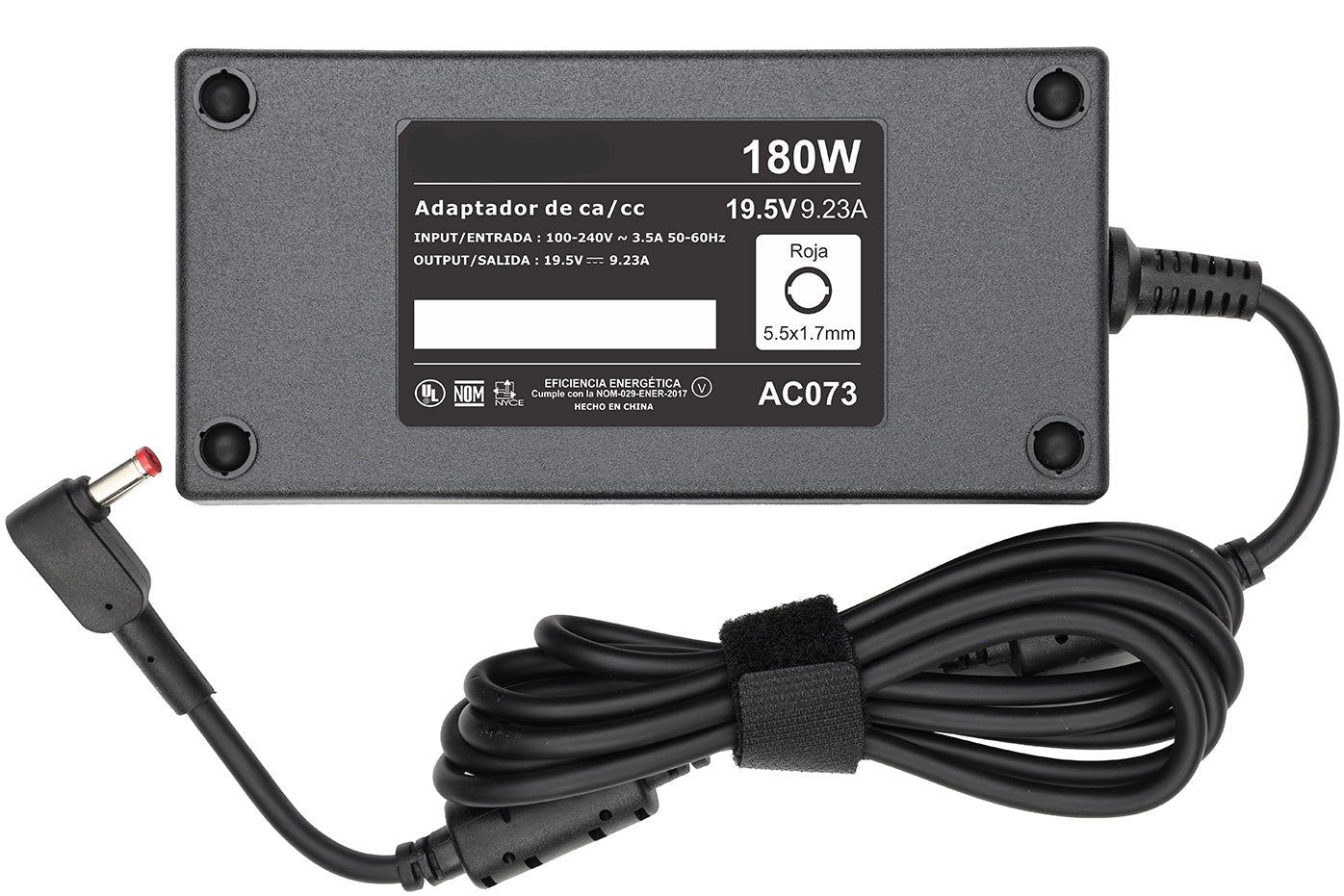 Cardador para Laptop compatible Acer 19.5v 9.23A 180W