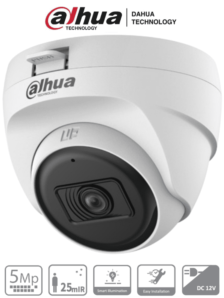 Cámara Domo de 5 Megapixeles Lente de 2.8mm IR de 25 Mts