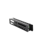Organizador de Cables Horizontal de 2U para Rack de 19" con Cubierta Metálica