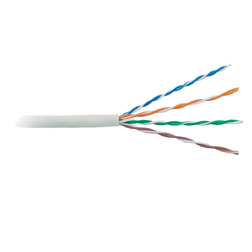 Bobina Cable UTP Cat5E color Blanco Uso Interior